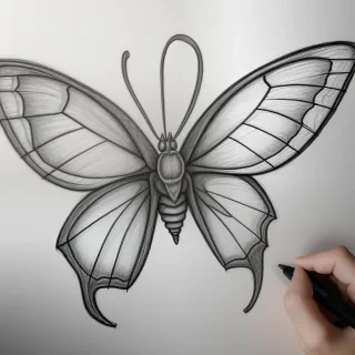 buttergly drawing