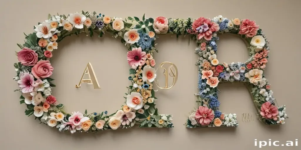 floral letters