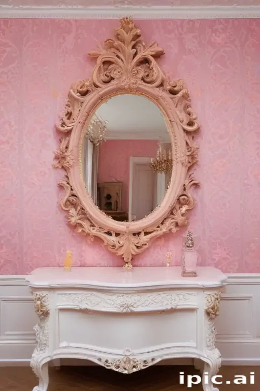 pink wall paper