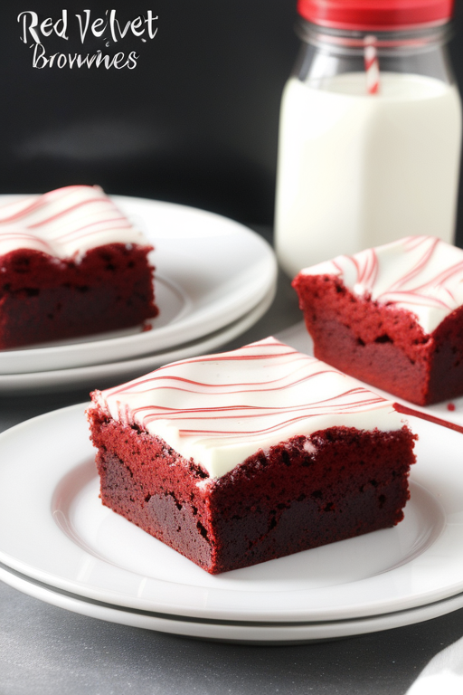 red velvet brownies with cake mix