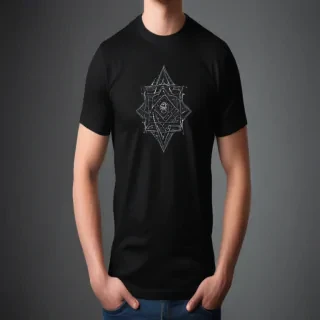 mockup tshirt black