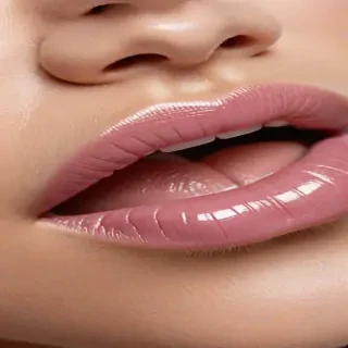 transparent lips