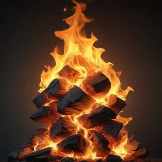 background with fire
