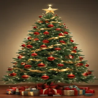 christmas tree no background