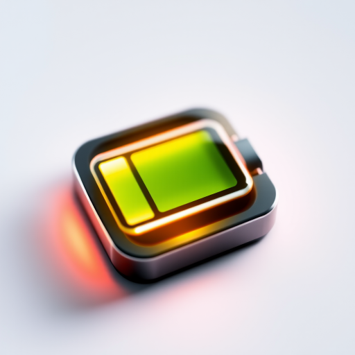 Create a high-resolution digital illustration of a battery icon with green levels, using a macro lens, f/2.8 aperture, ISO 100, 50mm focal length, bright lighting, and a minimalistic background to enhance clarity and detail.