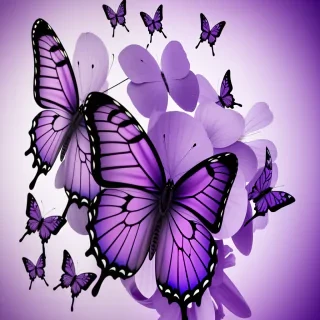 purple butterfly images