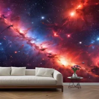 galaxy red wallpaper