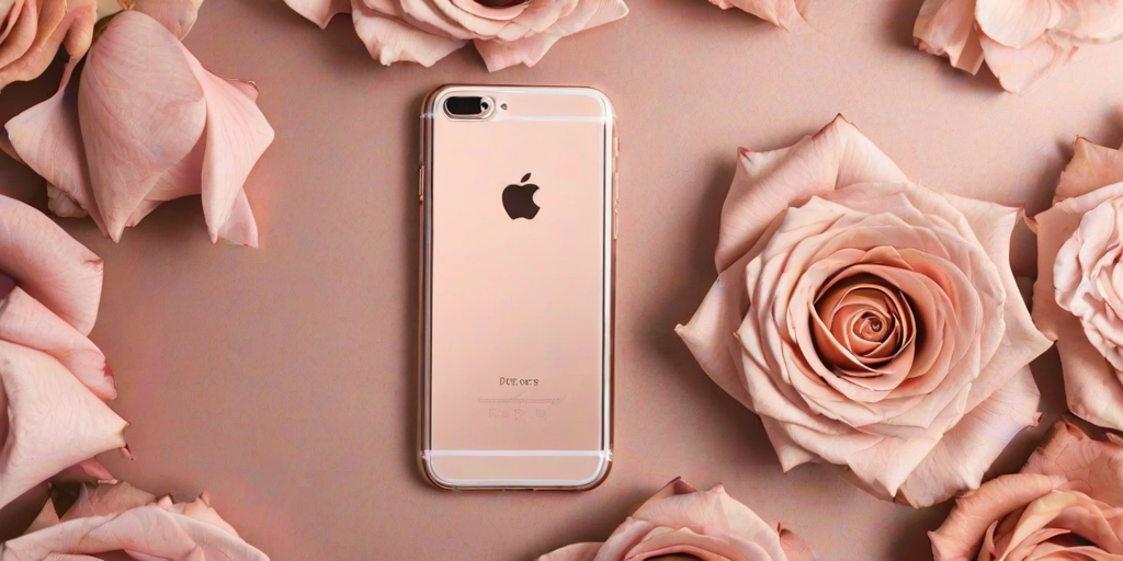rose gold iphone screensaver