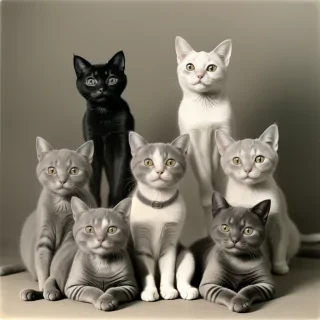 vintage cat pictures