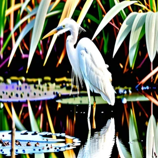 white heron