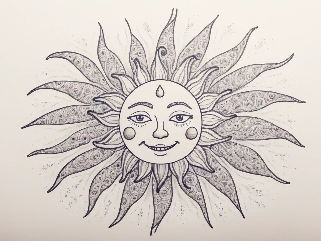 sun doodle