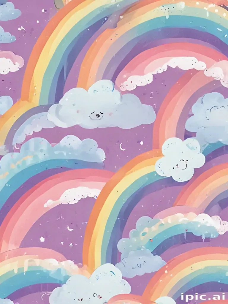 cute rainbow backgrounds