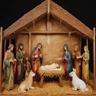 images of the manger scene