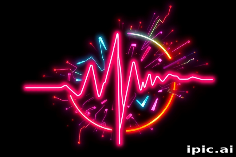 Neon-inspired "Electric Pulse" tattoo design featuring vibrant glowing lines and abstract shapes mimicking the look of illuminated signage with a cyberpunk aesthetic ideal for bold and modern tattoo enthusiasts
