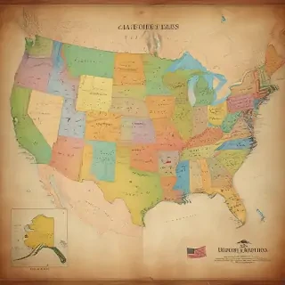 map united states