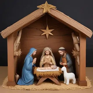free christmas nativity scene