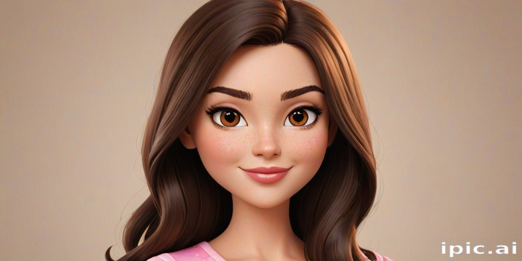 brunette cartoon character