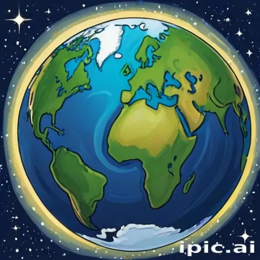 cartoon picture of planet earth