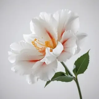 white background flower
