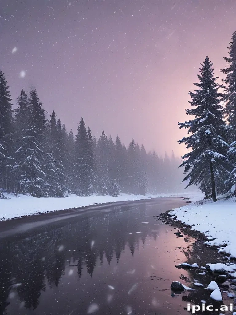 snowing iphone wallpaper