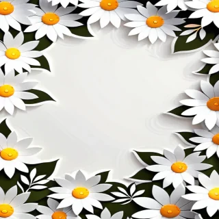 flower background white