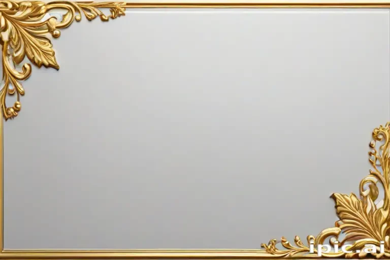 gold border transparent