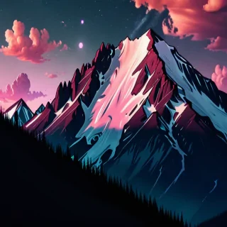 aesthetic mountain wallpaper