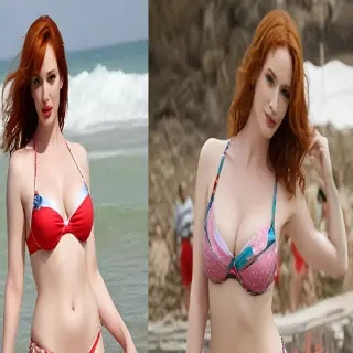 christina hendricks bikini pics