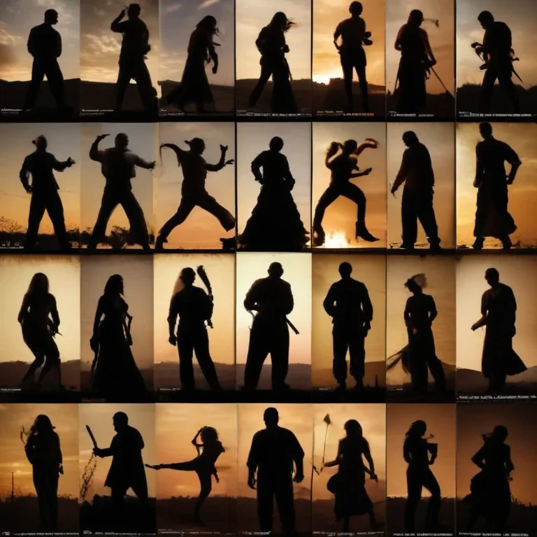 people silhouettes