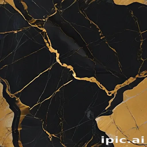 black and gold marble