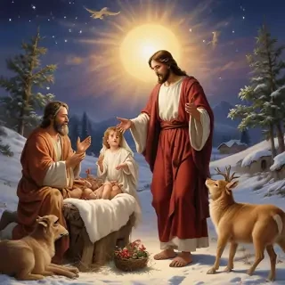 merry christmas jesus images