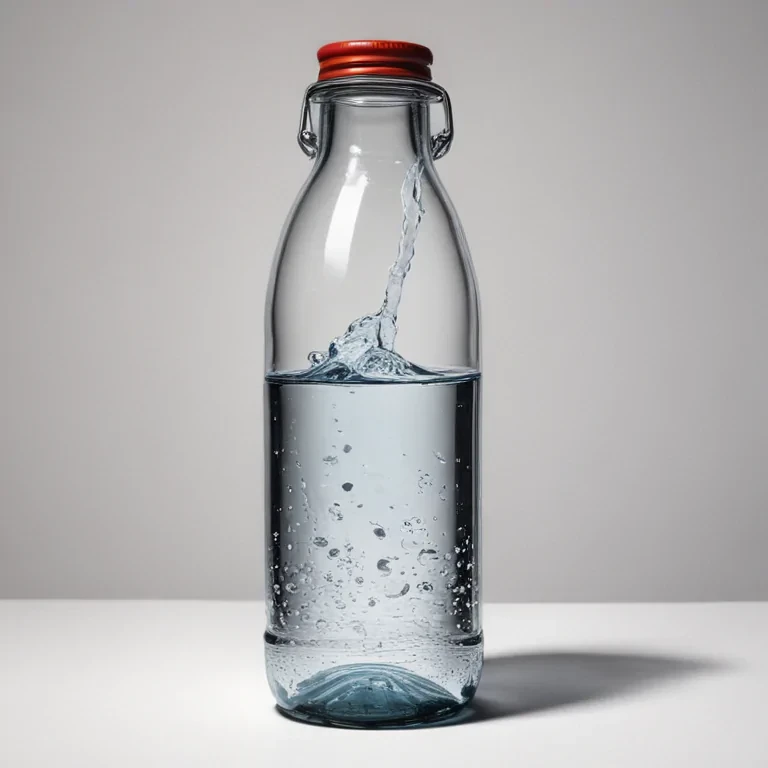 water bottle drawing