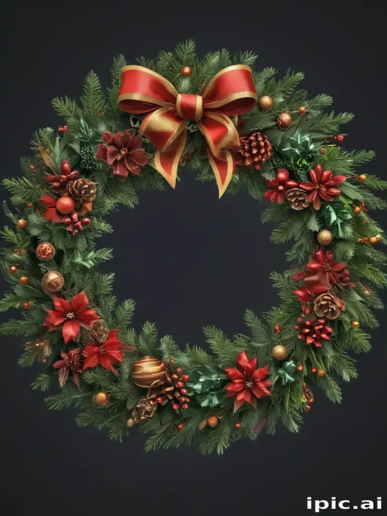 christmas wreath clip art