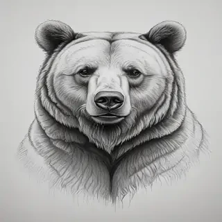bear pic drawing