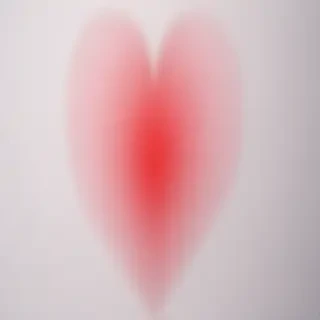 blurred heart