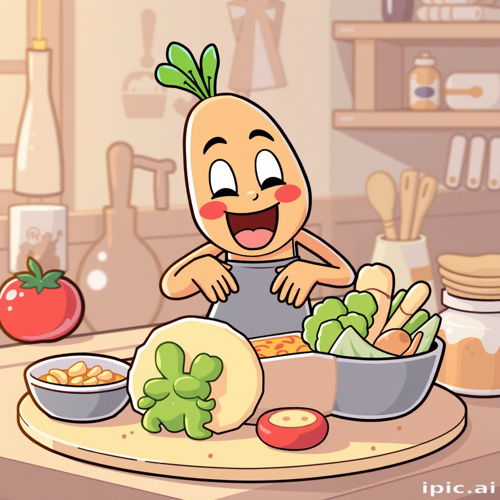 animated food