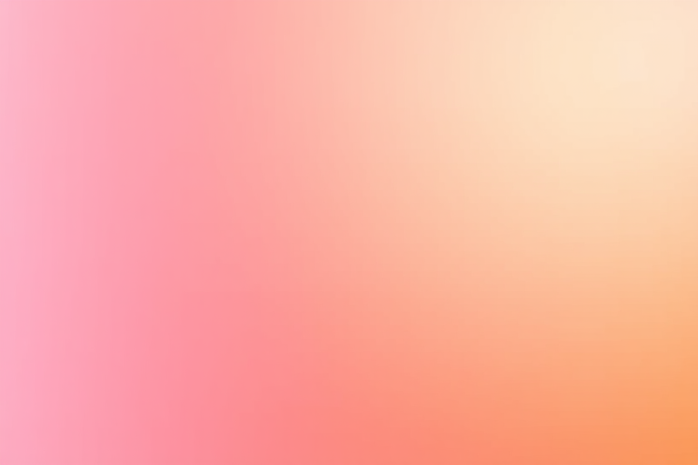 Create a smooth gradient background transitioning from soft pink to light orange, capture with a DSLR camera, 50mm lens at f/2.8, ISO 100, shot in natural light for enhanced vibrancy.