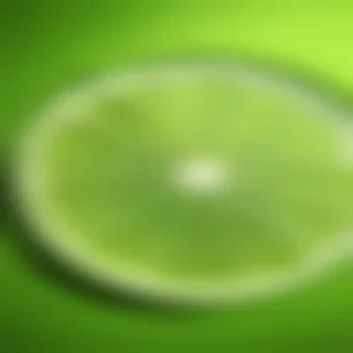 lime green background