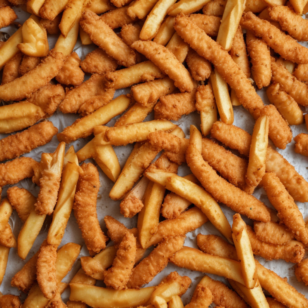 chicken strips and french fries