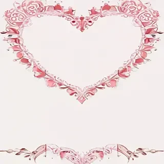heart border png aesthetic