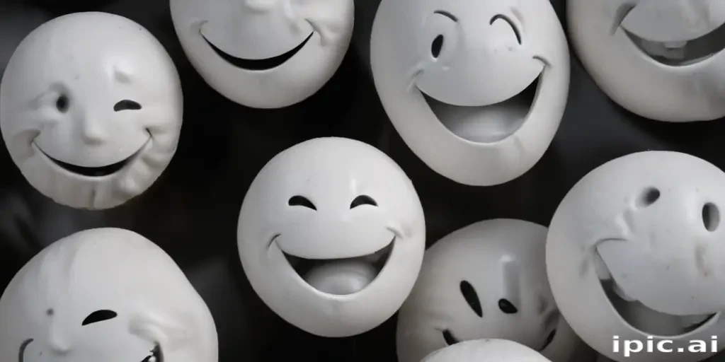 white smiley face black background