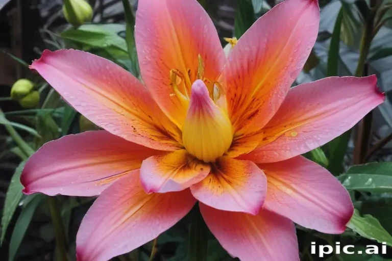 flower drawing with color