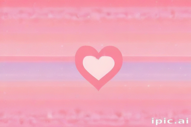 A Soft Pink Background Featuring a Heart Symbolizing Love and Affection