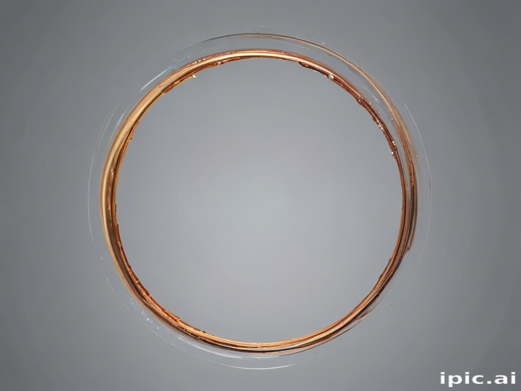 A Captivating Circular Frame with Intricate Design and Smooth Edges