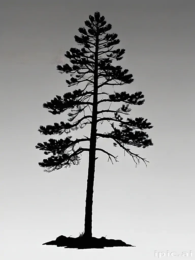 pine tree silhouette png