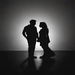 couple silhouette