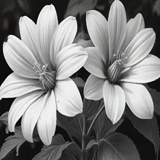 pencil drawings of flowers