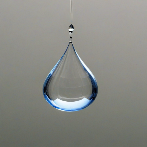 transparent water drop
