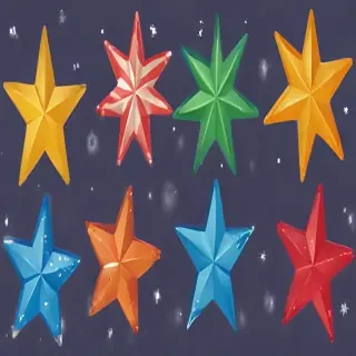 christmas stars clipart