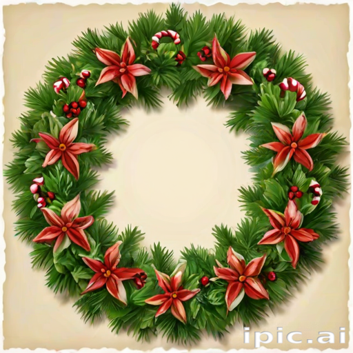 christmas wreath clip art